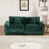 Wider Armrest LoveSeat, Modular Sectional Couch with Chenille Fabric & Double-Layer Cushions â€ - 3 of 4