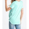 Women's Solid V Neck Knotted Top - 7th Ray - 2 of 3