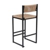 PAGED Bar Stools Set of 2 Modern Counter Stools with Back and Footrest Hand Woven Dining Chairs for Dining Room - 2 of 4