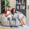 Hooseng Giant Bean Bag Chair, Faux Fur Large Bean Bag Chair with Filler, Bean Bag Couch for Adults, Oversized Arm Chair with Memory Foam - 3 of 4