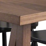 natural walnut/black