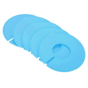 Unique Bargains Closet Clothing Rack Size Dividers Blank Labels Sorting Round Separator 12 Pcs - 1 of 3