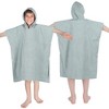 Kids Unisex Cotton Terry Medium Weight Hooded Bath Towel by Blue Nile Mills - 2 of 4