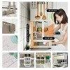 LunaLulinlk Dish Drying Rack, Large Stainless Steel Over The Sink 2 Tier Dish Rack with Cover for Kitchen (White, Large 33.5" Length) - 3 of 4