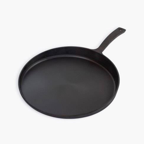 Commercial Chef 10.5 Inch Preseasoned Cast Iron Round Griddle Pan : Target