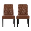 NicBex Scroll Back Upholstered Tufted Dining Chairs,Modern Mid-Century Style Accent Chairs for Dining Room,Set of 2 - 3 of 4
