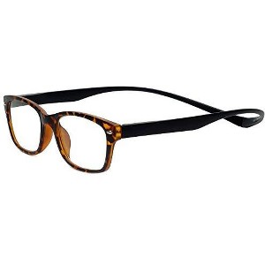 Magz Greenwich Reading Glasses with Magnetic Rear Connect in Tortoise Brown +2.00 - 1 of 4