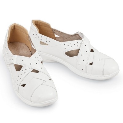 Collections Etc Adjustable Cross-over Shoes