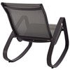 Modway Traveler Rocking Outdoor Patio Mesh Sling Lounge Chair Black Black - 3 of 4
