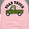 Girls' - Instant Message - Toad Truck Shirt Tail Raglan Graphic T-shirt - 2 of 4