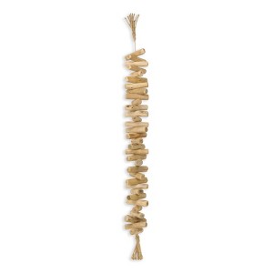 Cheung's Wistan Hanging Wood Bar Tassel Décor - Large - 1 of 4