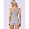INSPIRE CHIC Women's Lace Soft Cotton Pajamas Tank Tops - 3 of 4