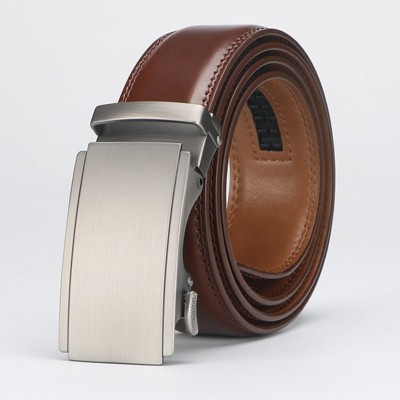 Paaaawaters Ratchet Dress Belt Genuine Leather Cowhide Men's Belt