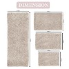 Fantasia Bath Rug Bathroom Rugs Set, Washable Rug, Extra Soft and Absorbent bath Rug, Bath Mat Set, Non-Slip, 4 Pcs Set with Runner, Ivory - 3 of 4