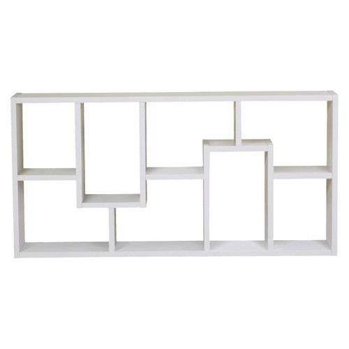 '71'' Highpoint Contoured Bookcase White - ioHOMES'