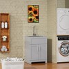 Akoasm 24 Inch Stainless Steel Bathroom Storage Cabinet-Gray - 2 of 4