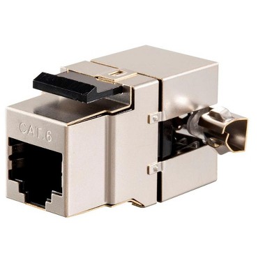 Monoprice Cat6 RJ-45 Keystone | Fully Shielded, 180-Degree - Entegrade Series