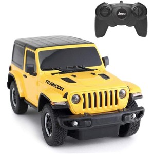 JuzToys Remote Control Car, 1:24 RC Car Wrangler JL RC Car Jeep Rubicon Model Yellow 2.4G - 1 of 3