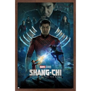 Trends International Marvel Shang-Chi - Official One Sheet Framed Wall Poster Prints - 1 of 4