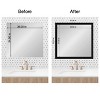 Amanti Art Mirror Makeover Bathroom Mirror Frame Border Kit  - Fully Assembled Peel and Stick Frame - Mirror NOT Included - Avon Black Trim - 4 of 4