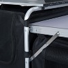DOMETOUR Outsunny Aluminum Portable Camping Kitchen Table with Windscreen & 3 Cupboards for BBQ, Party, Picnics, Backyards - 4 of 4