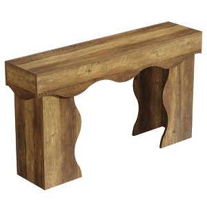Resenkos Wooden Console Table, Entryway Table, Minimalist Sofa Table for Living Room, Brown - 1 of 4