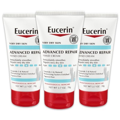 Photo 1 of ***NON REFUNDABLE***Eucerin Advanced Repair Hand Cream Unscented - 3pk/2.7oz