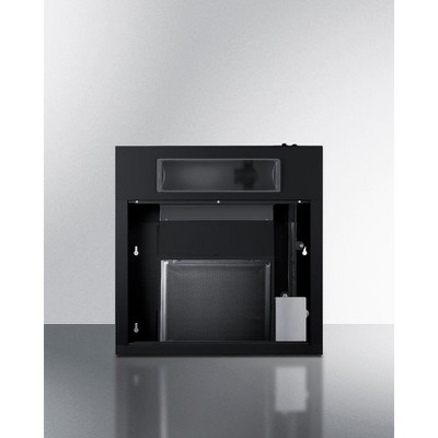Summit 20" Black Stainless Steel Convertible Under Cabinet Range Hood