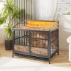 Okak Multi-Function Dog Crates with Ample Storage, Dog Kennel with Metal Double Doors, Indoor Dog Cage for Large and Medium Dogs - 2 of 4