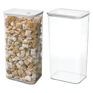 iDesign Extra Large Canister with Erasable Label - Set of 2 - Clear - 1 of 4