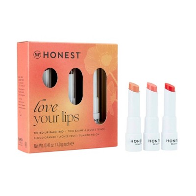 Honest Beauty Love Your Lips Tinted Lip Balm Trio with Avocado Oil Gift Set - 3pc