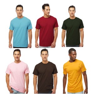 EG PRO Men's Gold Soft Touch Athletic Tops Undershirts Gym T Shirts 6-Pack - 1 of 4