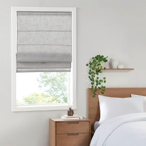 MAYEERTY 35"x64" Home Furnishings Room Ligth Filtering WIndow Shade Gray: Cordless Self-Adhesive Indoor Blinds - 1 of 4