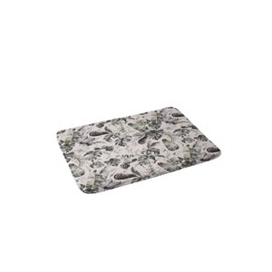 Marta Barragan Camarasa Wild Farah Memory Foam Bath Rug Gray - Deny Designs - 1 of 3