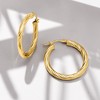 Ross-Simons Italian 18kt Yellow Gold Twisted Hoop Earrings - 4 of 4