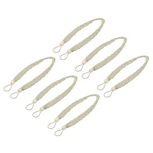 Unique Bargains Curtain Braided Drapery Holdback Holder Decorative Rope Tie Back - 1 of 4