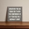 Slickblue Inspirational Wood Wall Sign 7x7 – Funny Motivational Quote for Office, Bedroom or Entryway, Color Options - 2 of 3