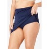 Swim 365 Women's Plus Size High-Waisted Swim Skirt With Built-In Tummy Control Brief - 4 of 4