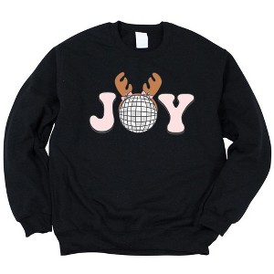 Simply Sage Market Women's Graphic Sweatshirt Joy Reindeer - 1 of 2