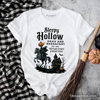Headless Horseman Sleepy Hollow Halloween T-Shirt, Dead and Breakfast Retro Tee| OrnamentallyYou