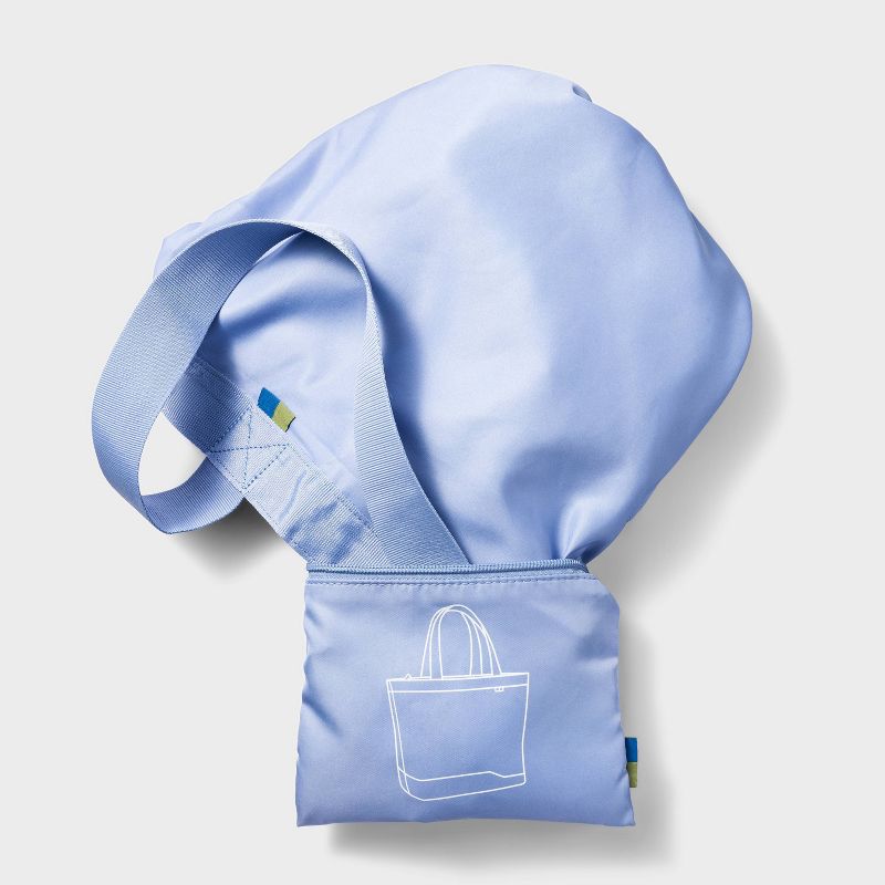 Packable Tote Blue - Open Story&#8482;, 6 of 7