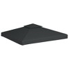 vidaXL Gazebo Canopy Dark Grey Polyester with PVC coating 10 x 10 ft - 2 of 2