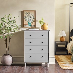Bella Depot Classic 4-Drawer Solid Wood Dresser - 1 of 4