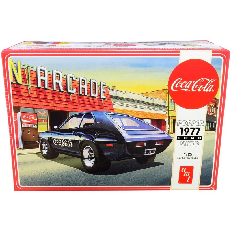 Skill 3 Model Kit 1977 Ford Pinto "Popper" with Vending Machine "Coca-Cola" 2 in 1 Kit 1/25 Scale Model by AMT, 1 of 5