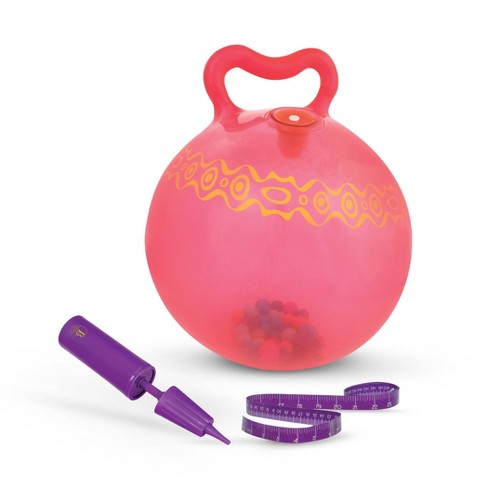 Jumping Ball Set for Kids Hopping Game Includes 1 Blue Bouncy Ball 18 inches 1 Pump and Comes in a Colorful Gift Box 