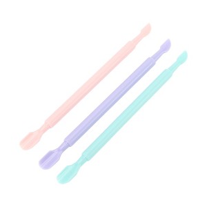 Unique Bargains Multi-function Cuticle Pusher 5.08" Length Pink Green Purple 3pcs - 1 of 4