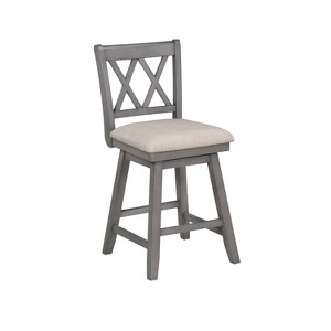 24" Brookline Xx Back Swivel Counter Stool - Home 2 Office - 1 of 4