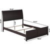 AFI Furnishings Portland Full Traditional Bed with Matching Footboard and Turbo Charger in Espresso - 4 of 4