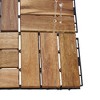 Hrinhom 20PCS Patio Acacia Wood Deck Tiles, Outdoor 12" x 12" Interlocking Flooring - 3 of 4