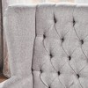 37.50'' Fabric Antique Accent Chair with Tufted Back, Decorative Trim, and Multiple Color Options for Living Room - 3 of 4
